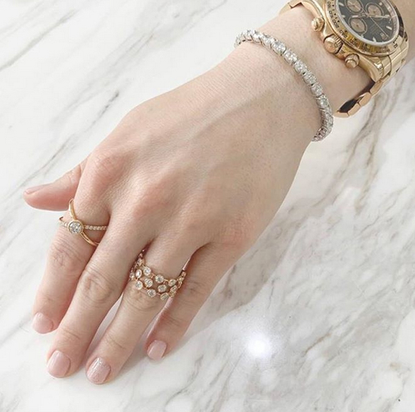 14K Diamond Fashion Rings and Diamond Tennis Bracelet